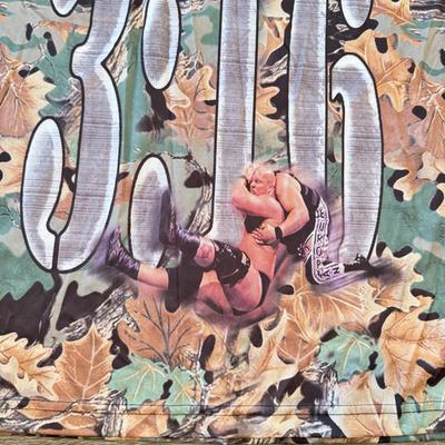 LOT 146A: 1999 WWF Attitude Stone Cold Steve Austin 3:16 Division Camo Jersey (Medium)