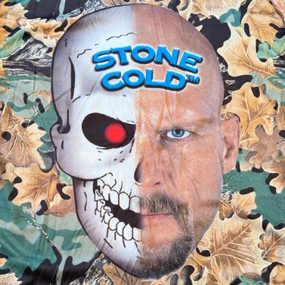 LOT 146A: 1999 WWF Attitude Stone Cold Steve Austin 3:16 Division Camo Jersey (Medium)