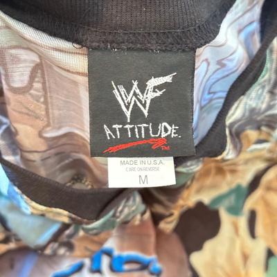 LOT 146A: 1999 WWF Attitude Stone Cold Steve Austin 3:16 Division Camo Jersey (Medium)
