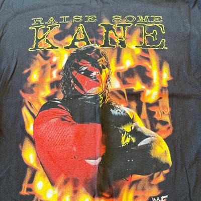 LOT 148A: 1998 WWF Raise Some Kane Long Sleeve Tee (Medium)