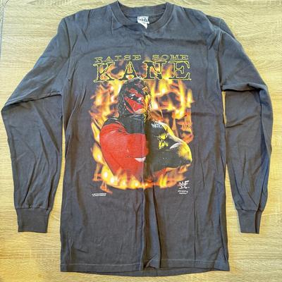 LOT 148A: 1998 WWF Raise Some Kane Long Sleeve Tee (Medium)