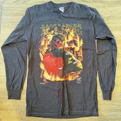 LOT 148A: 1998 WWF Raise Some Kane Long Sleeve Tee (Medium)