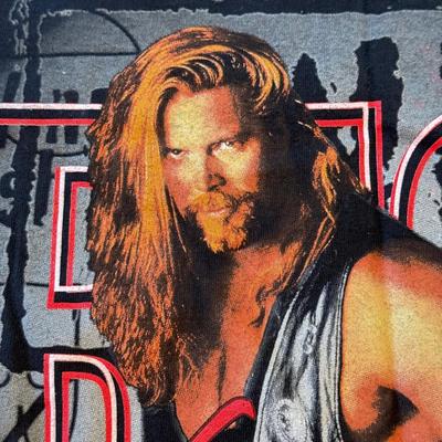 LOT 150A: WCW New World Order Kevin Nash Big Sexy World Champion T-Shirt (Medium)