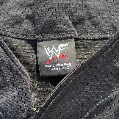 LOT 155A: 2001 WWF WrestleMania X-Seven Houston Texas Event Button Down Jersey (48L)
