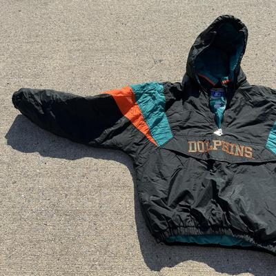 LOT 158A: NFL Miami Dolphins Starter Jacket (Youth XL)