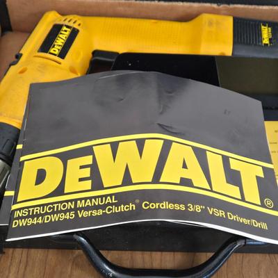 LOT 167A: DeWalt Cordless Drill & Squeeze Wrench