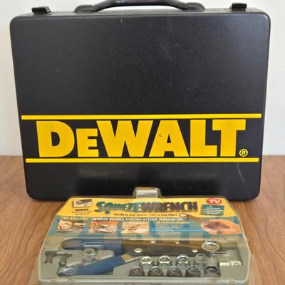 LOT 167A: DeWalt Cordless Drill & Squeeze Wrench