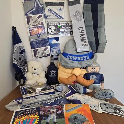 LOT 168B: We Dem Boys! 56x33 Flag, Wind Socks, Window Decals, License Plates, Door Hanger, Water Bottle, Banners, Coasters, Glass Plaque,...