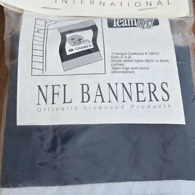 LOT 168B: We Dem Boys! 56x33 Flag, Wind Socks, Window Decals, License Plates, Door Hanger, Water Bottle, Banners, Coasters, Glass Plaque,...