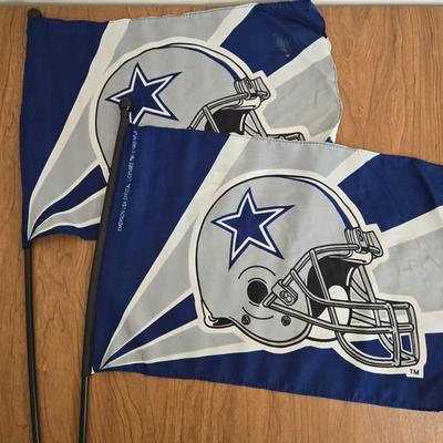 LOT 168B: We Dem Boys! 56x33 Flag, Wind Socks, Window Decals, License Plates, Door Hanger, Water Bottle, Banners, Coasters, Glass Plaque,...