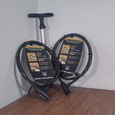LOT 170B: 2 Bike Locks and Bike Pump