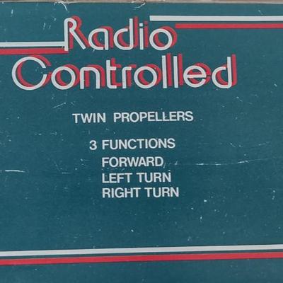 LOT 171B: NIP Radio Controlled Model Boats: Nikko America Inc Challenger V & Marine Police