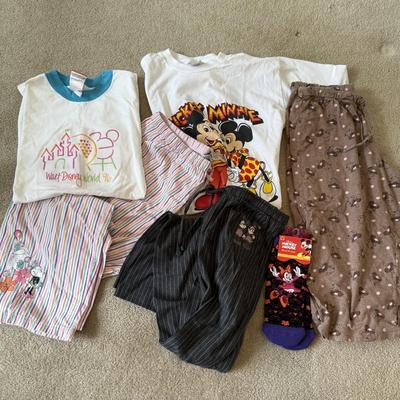 LOT 173A: Minnie's Sleepover! Disney Sleep Pants, NWT Socks & T-Shirts