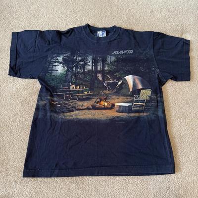 LOT 174A: Sick T-Shirts: Clementon Amusement Park Big Cat Encounter White Tiger (Medium), The Mountain Dragon Graphic (XL) & Art...