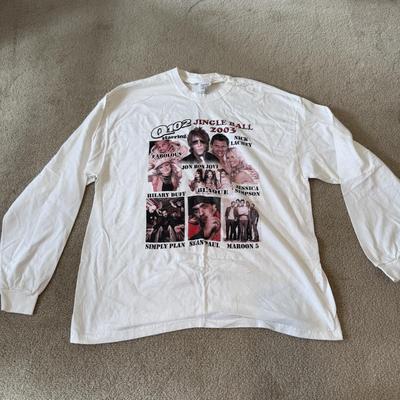 LOT 175A: 2000s Concert / Tour Shirts w/ Hat: Rod Stewart & Bon Jovi