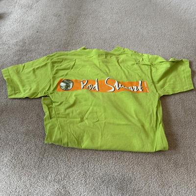 LOT 175A: 2000s Concert / Tour Shirts w/ Hat: Rod Stewart & Bon Jovi