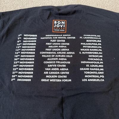 LOT 175A: 2000s Concert / Tour Shirts w/ Hat: Rod Stewart & Bon Jovi