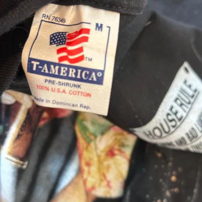 LOT 175A: 2000s Concert / Tour Shirts w/ Hat: Rod Stewart & Bon Jovi