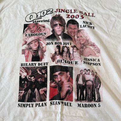 LOT 175A: 2000s Concert / Tour Shirts w/ Hat: Rod Stewart & Bon Jovi