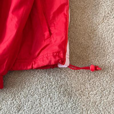 LOT 176A: Red & White Adidas Windbreaker Tracksuit (XL)