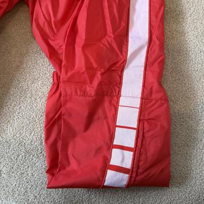 LOT 176A: Red & White Adidas Windbreaker Tracksuit (XL)