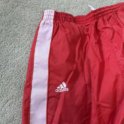 LOT 176A: Red & White Adidas Windbreaker Tracksuit (XL)