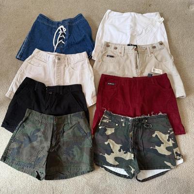 LOT 177A: Summer Skirts & Shorts in Junior/Petite Sizes: Paris Blues Original, Blue Asphalt, Lei, Guess Jeans, OP & No Appt...