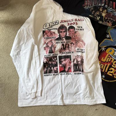 LOT 178A: Y2K Q102 Jingle Ball T-Shirts: 2002, 2003 & 2006