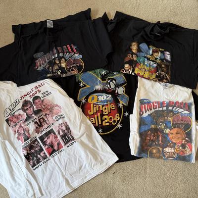 LOT 178A: Y2K Q102 Jingle Ball T-Shirts: 2002, 2003 & 2006