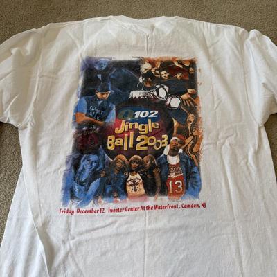 LOT 178A: Y2K Q102 Jingle Ball T-Shirts: 2002, 2003 & 2006