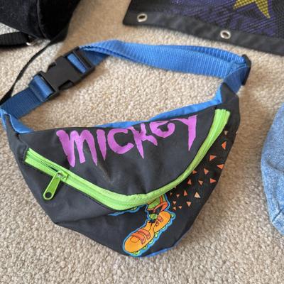 LOT 180A: Kid's Purses w/ Disney Mickey Mouse Roller Blade Fanny Pack