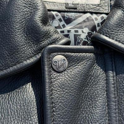 LOT 181A: Walt Disney World 75 Years with Mickey Heavy Leather Shell Jacket (XL)