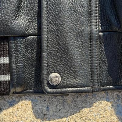 LOT 181A: Walt Disney World 75 Years with Mickey Heavy Leather Shell Jacket (XL)