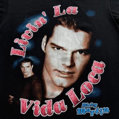 LOT 187A: Y2K Ricky Martin Livin' la Vida Loca Mountain Dew T-Shirt (Small/Medium)