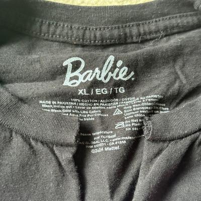 LOT 188A: Barbie Collection: XL & XXL T-Shirts & Matching Bling Necklace w/ Ring