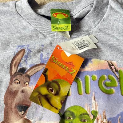 LOT 190B: New Nintendo 64 Backpack, NWT Star Wars Darth Vader Backpack & NWT Shrek 2 T-Shirt (Youth Large)