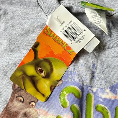 LOT 190B: New Nintendo 64 Backpack, NWT Star Wars Darth Vader Backpack & NWT Shrek 2 T-Shirt (Youth Large)