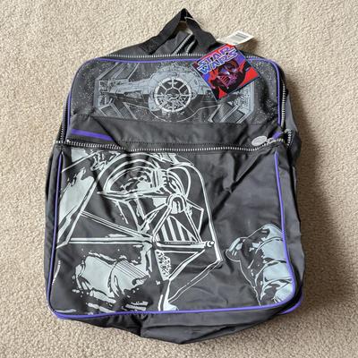 LOT 190B: New Nintendo 64 Backpack, NWT Star Wars Darth Vader Backpack & NWT Shrek 2 T-Shirt (Youth Large)