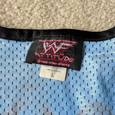 LOT 191B: 1999 WWF Attitude Stone Cold Steve Austin & Mankind Mesh Tanks (Large)