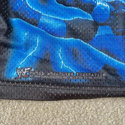 LOT 191B: 1999 WWF Attitude Stone Cold Steve Austin & Mankind Mesh Tanks (Large)