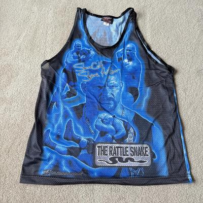 LOT 191B: 1999 WWF Attitude Stone Cold Steve Austin & Mankind Mesh Tanks (Large)