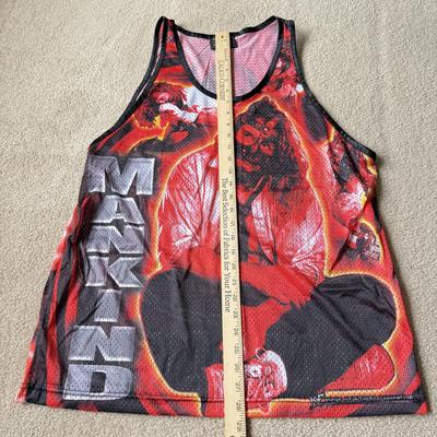 LOT 191B: 1999 WWF Attitude Stone Cold Steve Austin & Mankind Mesh Tanks (Large)