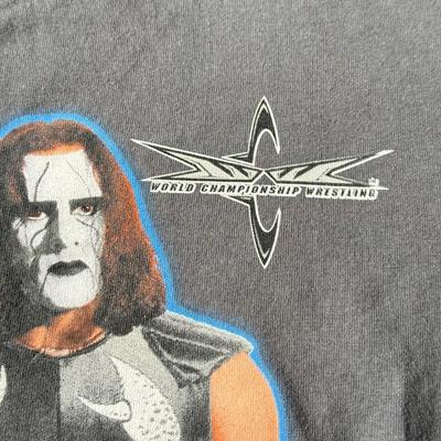 LOT 192B: WCW Sting T-Shirts (Youth XL & Adult Medium)