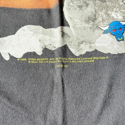 LOT 193B: 1999 WWF The Rock T-Shirt & 2000 WWF Kurt Angle T-Shirt (Medium)