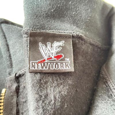 LOT 194B: WWF New York Clothing Collection: Medium T-Shirt, 1999 NWT Long Sleeve w/ Embroidered Logo (Medium) & 1999 Zip Sweatshirt