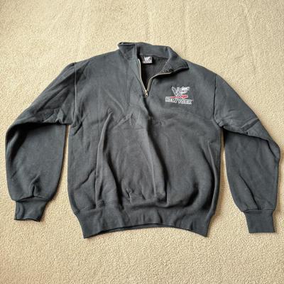 LOT 194B: WWF New York Clothing Collection: Medium T-Shirt, 1999 NWT Long Sleeve w/ Embroidered Logo (Medium) & 1999 Zip Sweatshirt