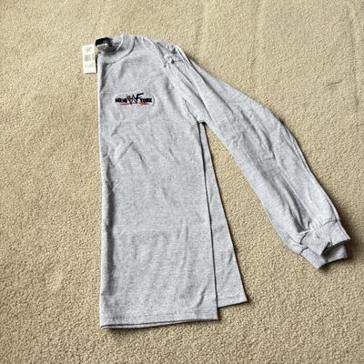 LOT 194B: WWF New York Clothing Collection: Medium T-Shirt, 1999 NWT Long Sleeve w/ Embroidered Logo (Medium) & 1999 Zip Sweatshirt