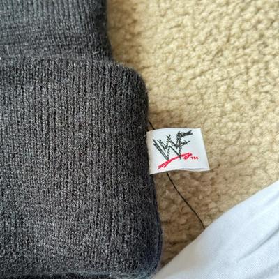 LOT 195B: NWT WWF Size Large Boxers (Stone Cold Steve Austin & The Rock) w/ Deadman Inc Beanie