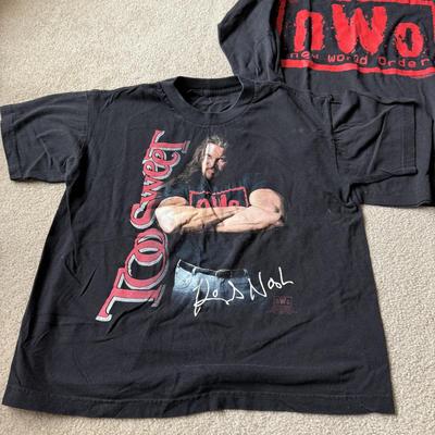 LOT 196B: WCW New World Order T-Shirts, Long Sleeve & Hats