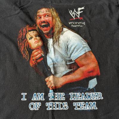 LOT 197B: Wrestling Collection: Hulk Hogan Kids' Bandana, 1998 WWF Celebrity Deathmatch T-Shirt, WWF Attitude Al Snow T-Shirt &...